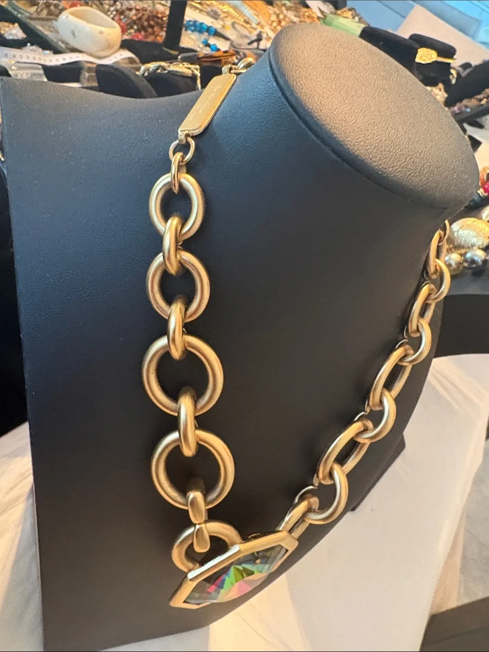 Vintage Watermelon Glass Bold Chain | YSL - Limited Edition